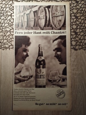 ORIG REKLAME WERBUNG 1963  CHANTRE  So gut, so mild, so reif