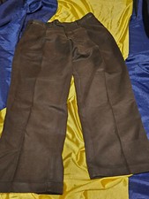 Perry Ellis Portfolio Hemmed  Cuffed Black Tuxedo Pants 36 x 29 EUC