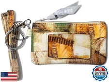 lanyard wallet with id holder Women's Fashion keychain Wallet, Zip ID Case wi