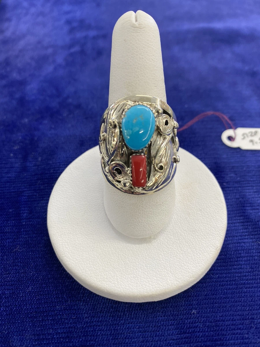 Turquoise jewelry mens rings shop