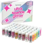Hemway Ultra Fine Glitter 54 Tube Set Cosmetic Face Body Eye Nail Epoxy Craft