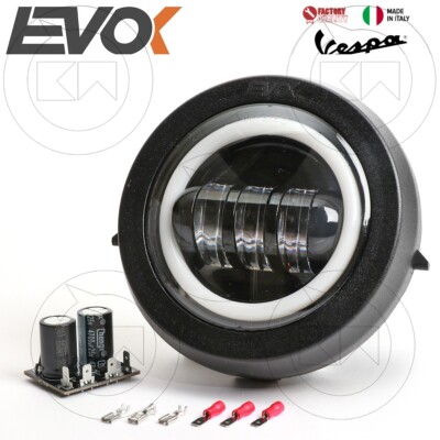 Headlight Faro Led Vespa Pk FANALE FARO ANTERIORE LED PER VESPA 50