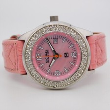 MICHAEL KORS MK-2016 All St. Steel Quartz Analog Women's Watch New Battery