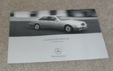Mercedes E Class Saloon Price List 2000 E200K E320 CDI E280 E430 E55 AMG