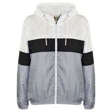 Giacca A Vento Nera Per Ragazze Con Contrasto 5-13