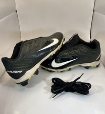 Youth Sz 6 Nike Vapor Fastflex Baseball Rubber Cleats Blk 856494-010