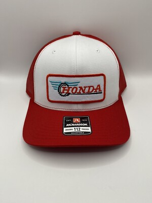 Honda Motorsports Throwback Trucker Hat, Richardson 112 snap-back style.  NWT!