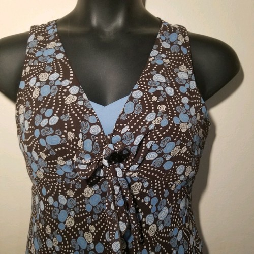 Vestido Ann Taylor Loft Talla 6 Estampado Floral Sin Mangas - Imagen 6 de 6