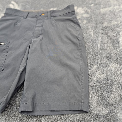 Eddie Bauer Rainier Shorts Mens 32 gray stretch cargo pockets UPF 50+ stretch - Picture 2 of 15