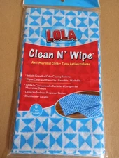 Lola Products Clean N' Wipe Cloth - Comparable To Handi Wipes - 6 Pack