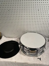 Dixon 14x6.5 Snare Drum With Rubber Hat Top Clean Instrument Has Key Carry Bag