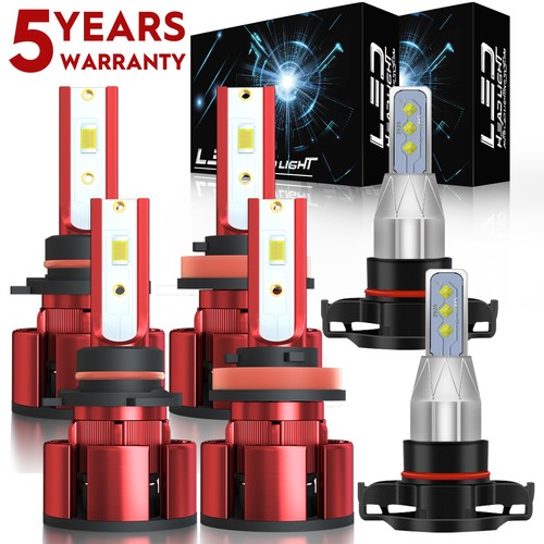 For Jeep Compass 2011-2013 LED Headlight Bulb High Low Beam Fog Light White Z4QC - Imagen 1 de 14