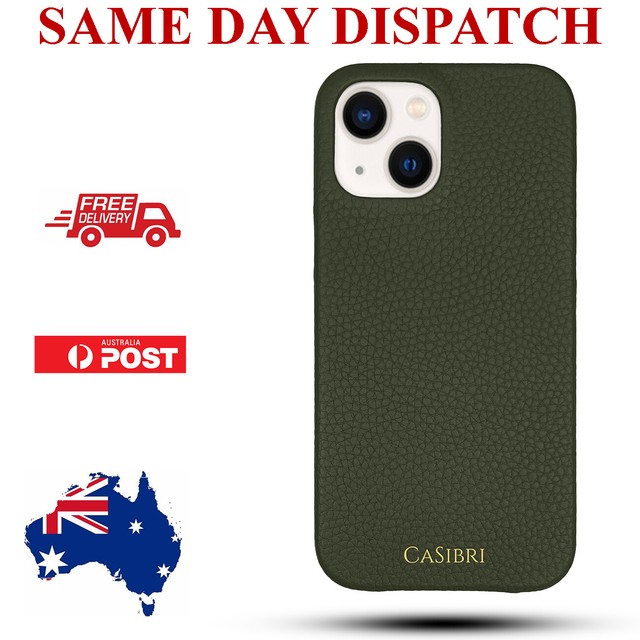 CASIBRI Genuine Pebble Leather iPhone 13MINI Case Cover Premium Quality Apple CASIBRI Genuine Pebble Leather iPhone 13MINI Case Cover Premium Quality Apple