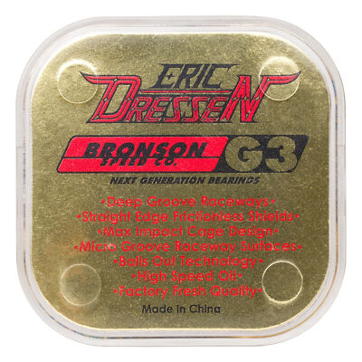 Bronson Speed Co Skateboard Bearings Eric Dressen Pro G3 Bronson Speed Co Skateboard Bearings Eric Dressen Pro G3