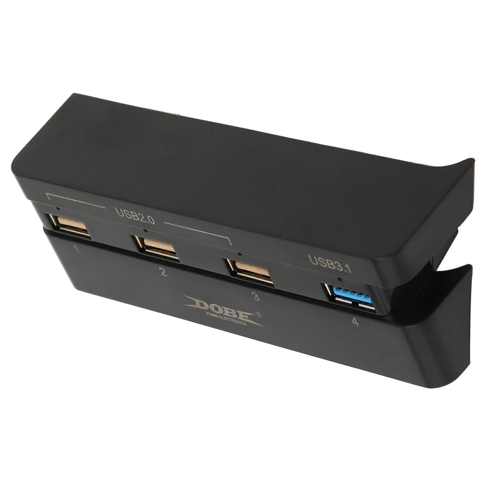4-Port USB 3.1 Hub High-Speed Charging Adapter for PS4 Slim & Gaming