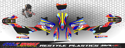 Restyle Polisport Suzuki DRZ400 DRZ 400  Supermoto SEMI CUSTOM GRAPHICS KIT RST1