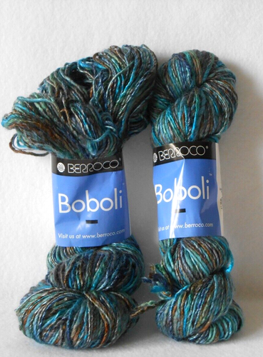 YARN - BERROCO BOBOLI WOOL/ACRYLIC/VISCOSE - VARIEGATED - 2 HANKS - NEW!