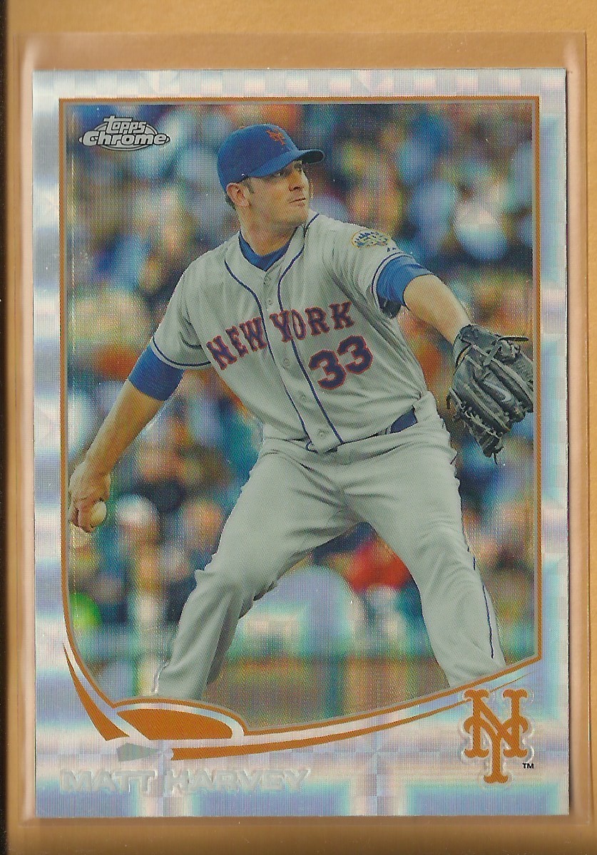 Matt Harvey 2013 Topps Chrome X-fractor Parallel Card # 117 L A