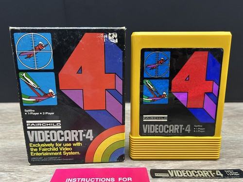 Spitfire Fairchild Videocart-4 Channel F VES Complete W/ Box & Manual - Picture 2 of 11