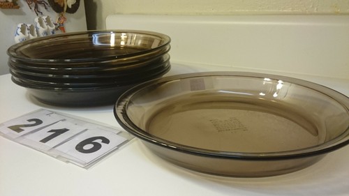 Corning Pie Pan #209 (9" 23cm) Pyrex Visions Ware Amber Cookware 216 - Picture 5 of 6
