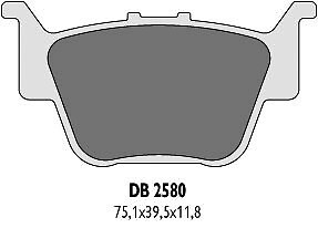 Plaquettes de frein arriere KH373 Honda TRX anti bruit remplace DB2580MX-D