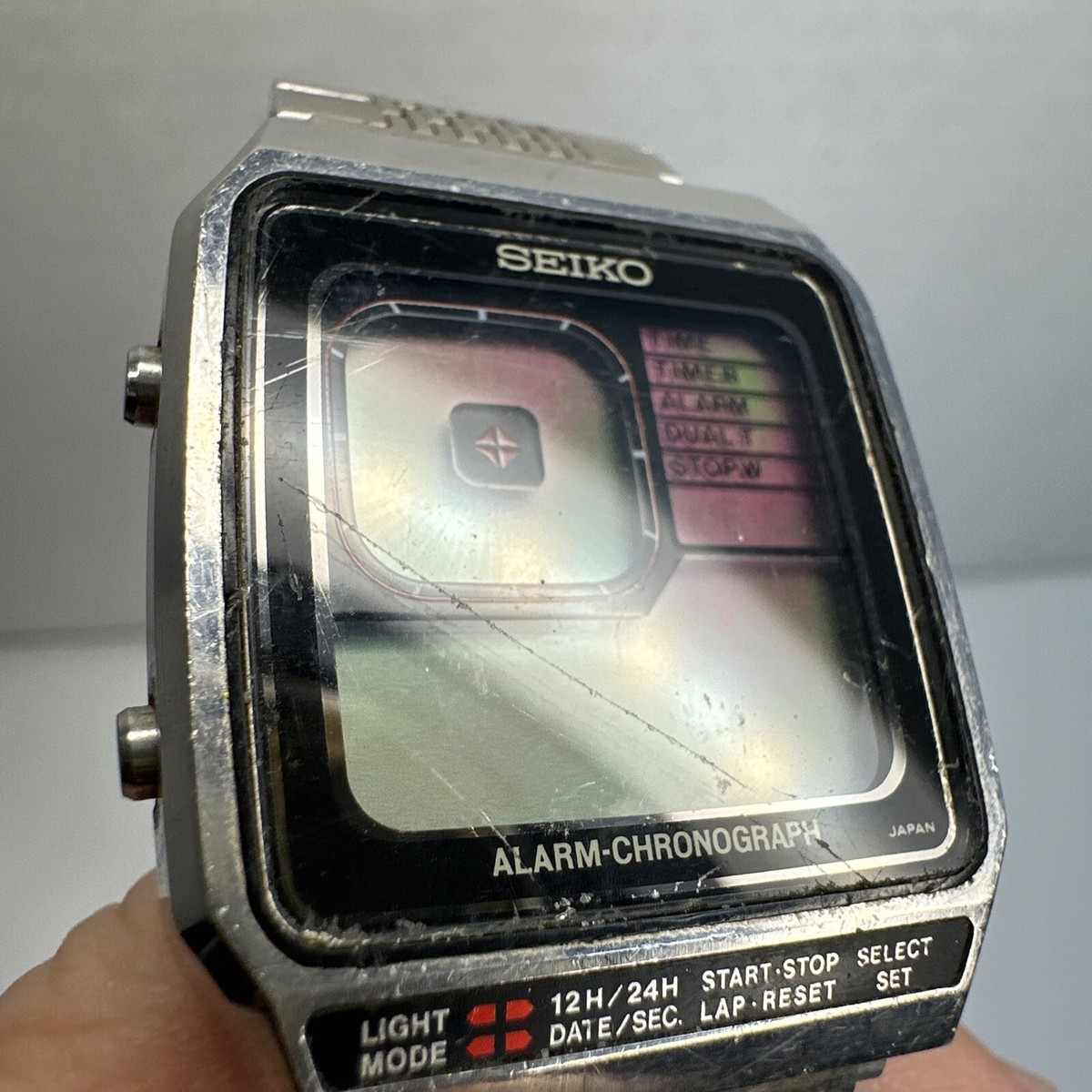 UNTESTED Seiko G757-4000 Quartz LCD Watch James Bond Octopussy | eBay