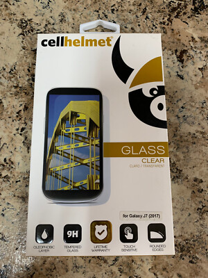 CellHelmet Tempered Glass Screen Protector For Galaxy J7 2017 9H Glass Phone NOS