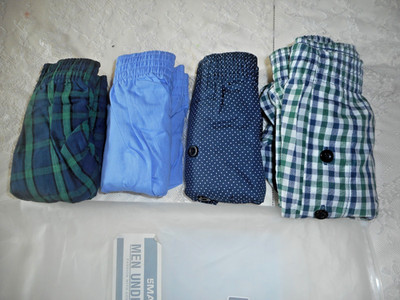 4 Pack_ MENS BOXER BRIEFS - 100% COTTON - SIZE XL - by  5MAY1_BRAND NEW - 4 pair