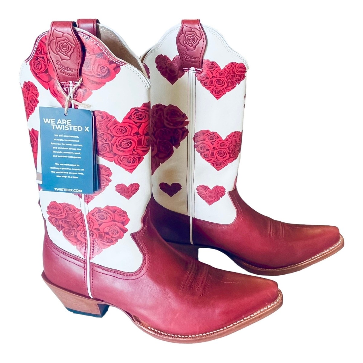 Twisted X Boots Steppin Out Western Boot Womens 10 B Cherry Red