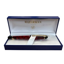 New Waterman Paris Rollerball Pen Red Marble ...