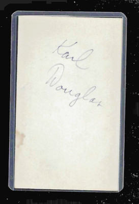 KARL DOUGLAS Texas A&M, BC Lions, CFL Stampede AUTOGRAPH/ SIGNED 3x5 Index Card