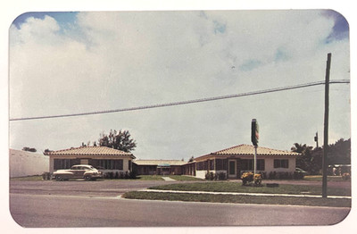 Sands Motor Court Miami FL Biscayne Blvd US 1 Chrome Postcard