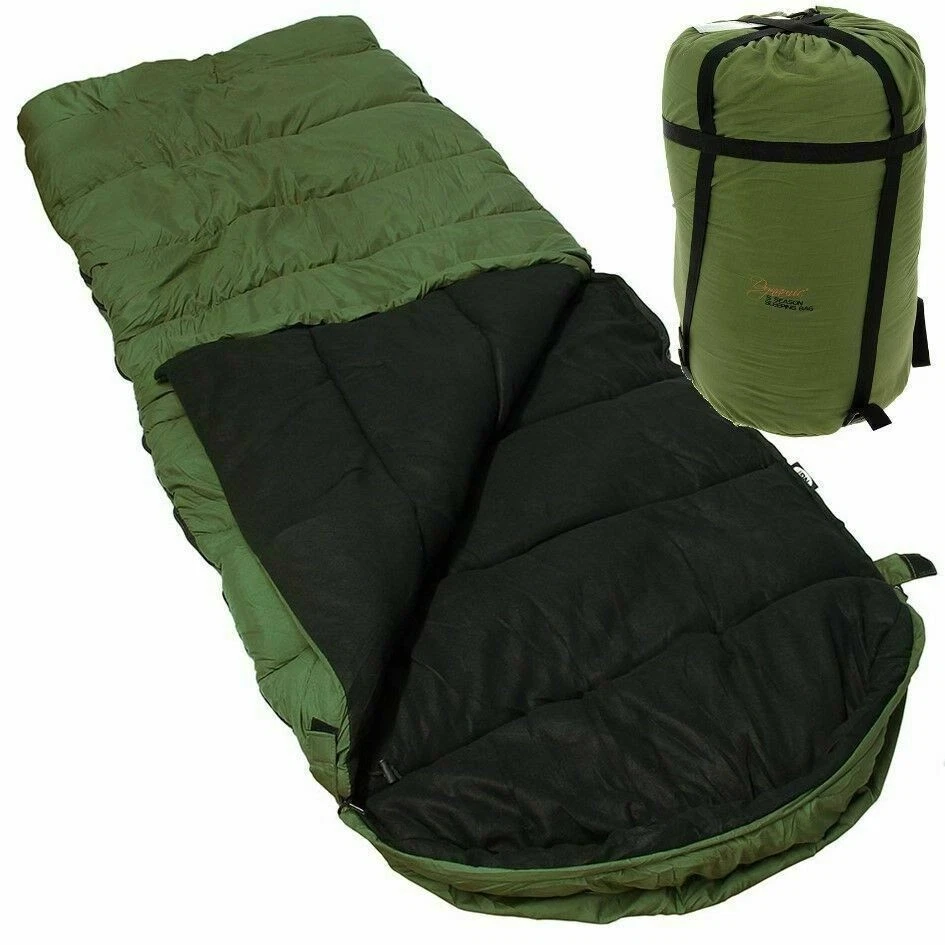 NGT 5 SEASONS WARM DYNAMIC SLEEPING BAG WITH HOOD CARP FISHING CAMPING NEW
Opens in a new window or