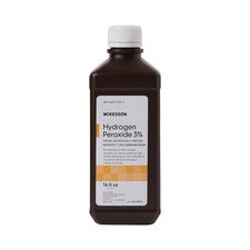 McKesson Antiseptic Hydrogen Peroxide 16 oz. Bottle Topical Liquid 3 Strength