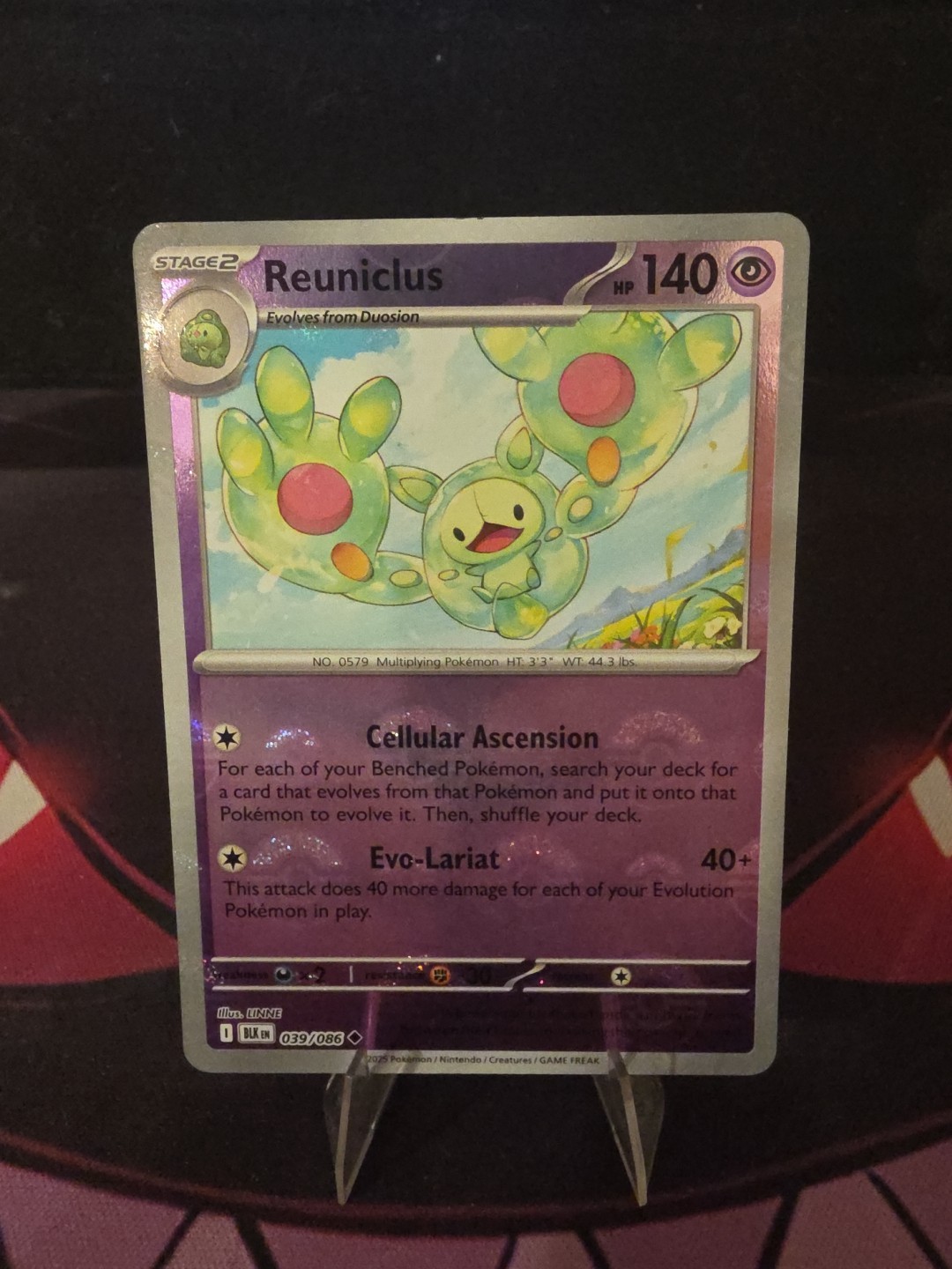 Reuniclus 039/086 Pokémon TCG Black Bolt Pokeball Reverse Holo NM
