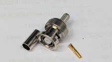 BNC RP Male Coax Connector Reverse Polarity Crimp RG-58 LMR195 5-Pack by W4AWI