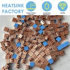 Copper Heatsink 6 6 5mm With Thermal Tape easy attach to the application