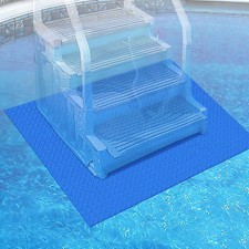 Swimming Pool Ladder Step Mat - 36" x 36" Large Non-Slip Texture Pad for In-g...
