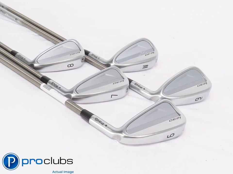 PING I230 BLACK DOT IRONS 6-PW Aerotech Steelfiber 70 Regular Flex #450815 - Image 2 of 4