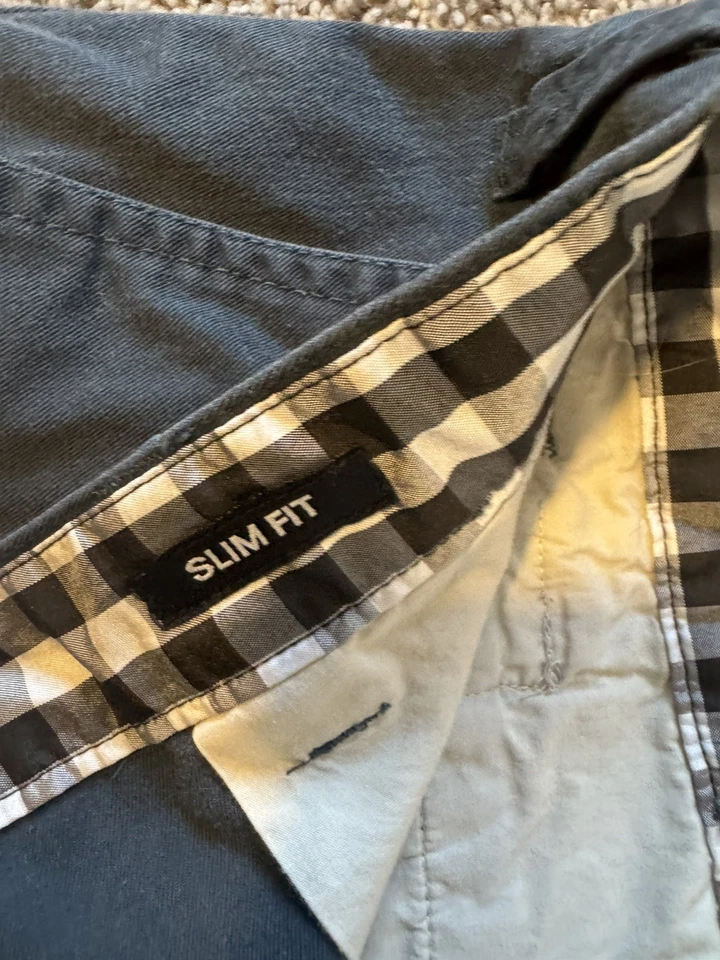 Matix Men’s Chino Shorts 34 Blue Zipper Pockets RN 99094 Summer Vacation - Image 2 of 4