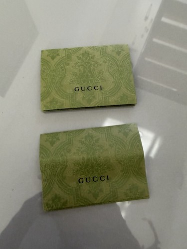 GUCCI GIFT MESSAGE RECEIPT ENVELOPE CARD CHRISTMAS LOT OF 2