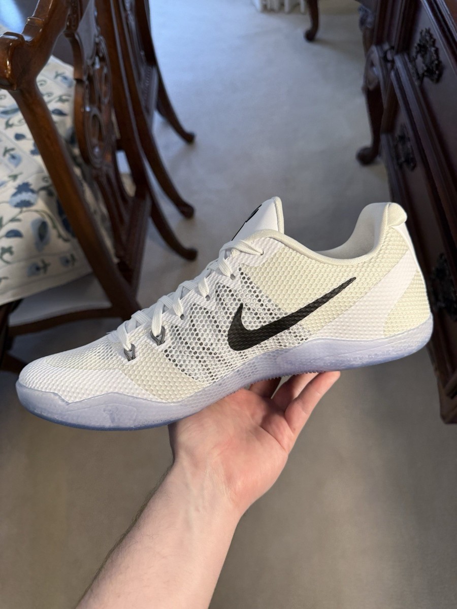 Nike Kobe 11 TB Fundamental White Black Basketball 836183-100 Mens
