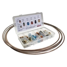 SUR&R BR-EZ14 Brake Line Fitting Kit,1/4" Tube Size 52HH03
