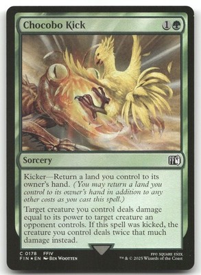 Chocobo Kick #178 (Foil) (NM) Final Fantasy FIN Magic MTG