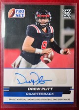 2022 Leaf Pro Set Rookie Auto Drew Plitt Quarterback RC PSA-DP1