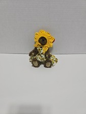 Vtg 1993 TY Beanie Baby Susannah Sunflower Bear Jointed Plush Attic Collection