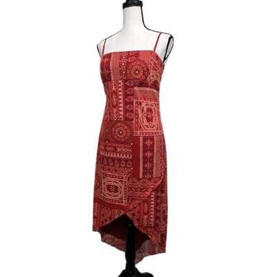 City Triangles Dress Empire Paisley Juniors Sz Large Y2K Rodeo Cowgirl Boho 3245