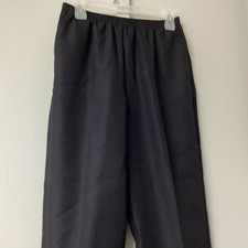 Alfred Dunner Classic Fit Pants Size 8 Proportion Medium Elastic Waist Black New