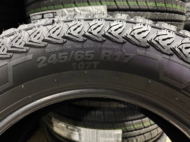 4 New 245 65 17 107T Fuzion All Terrain Tires - Image 4 of 4