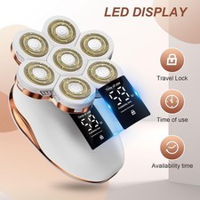 5-In-1 Electric Razors for Women, Wet/Dry 7D Rechargeable Rotary Shaver for Legs